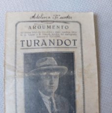 Libretos de ópera: ARGUMENTO- TURANDOT- INTERPRETADO POR EL TENOR SEMPERE