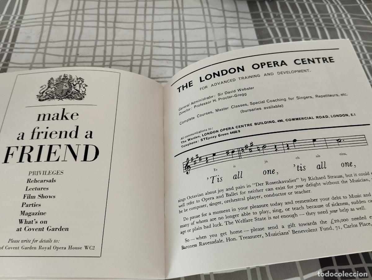 Libretos de &oacute;pera: CATALOGO PROGRAMA ROYAL OPERA HOUSE CONVENT GARDEN MACBETH 1964 - Foto 5