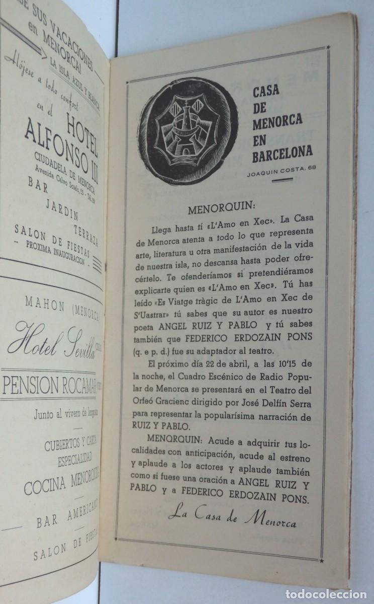 Libretos de &oacute;pera: Programa: Teatro del Orfe&oacute; Gracienc. Barcelona. 1961 - Foto 3
