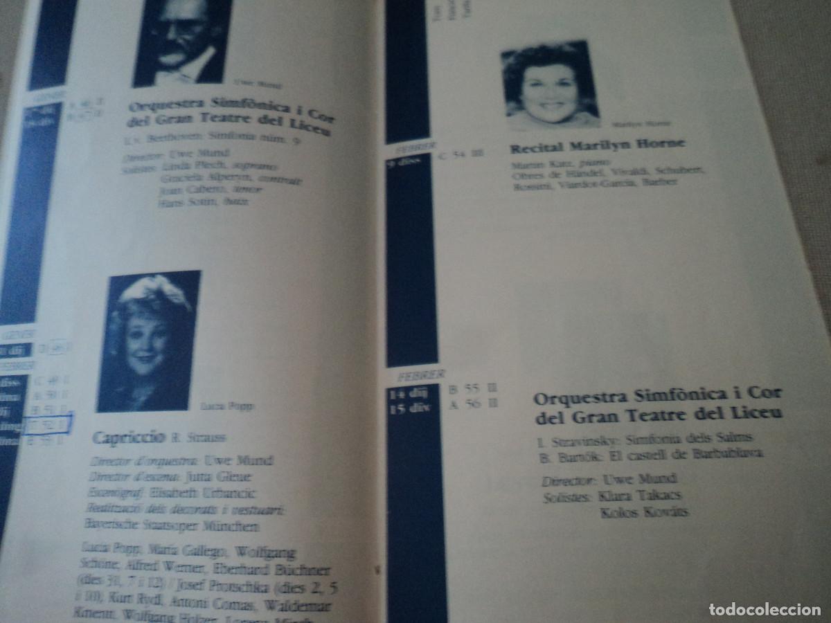 Libretos de &oacute;pera: gran teatre del liceu, programacio 1990/91 - Foto 2
