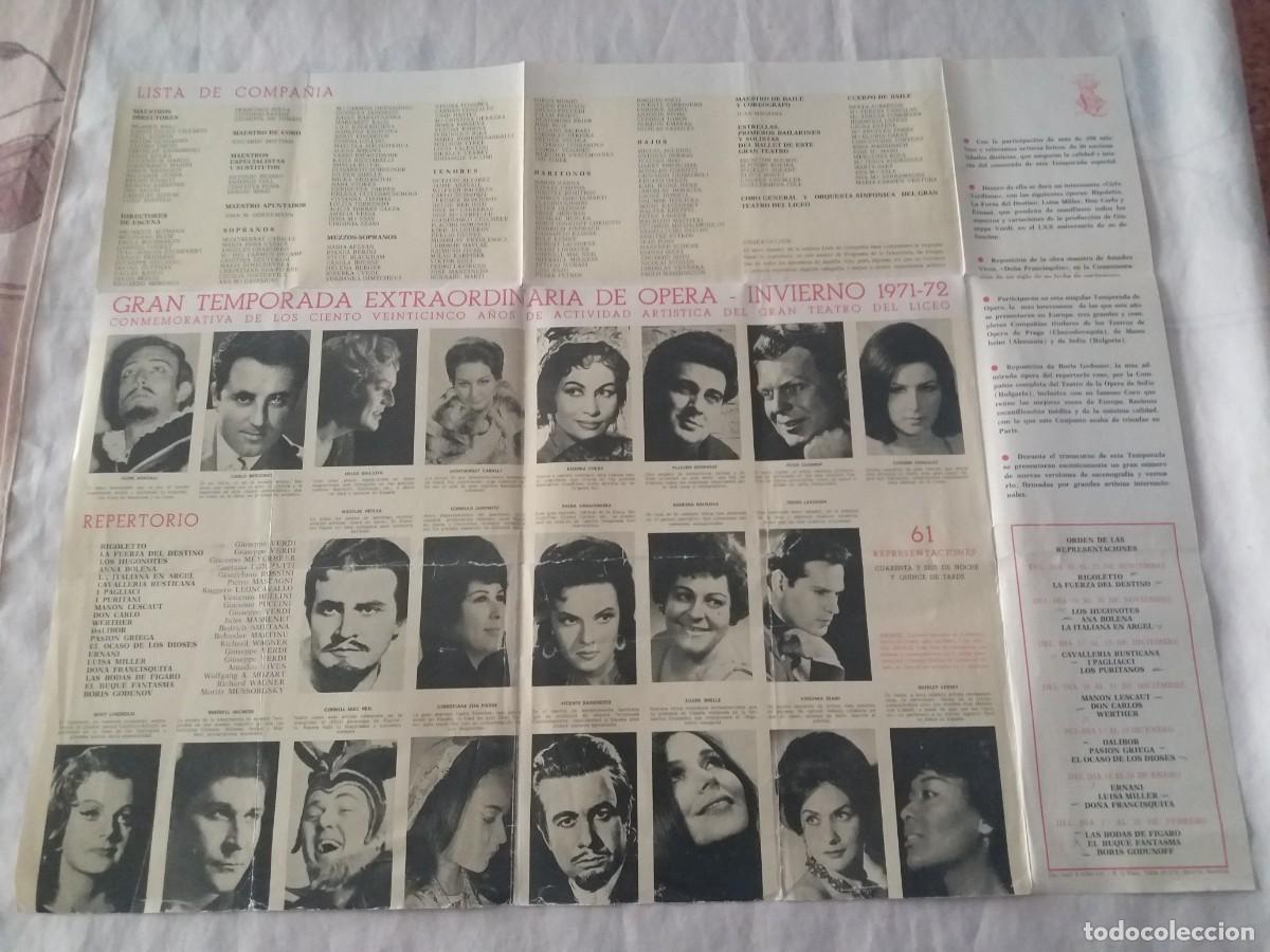 Libretos de &oacute;pera: GRAN TRIPTICO DE LOS 125 A&Ntilde;OS DEL LICEO. - Foto 2