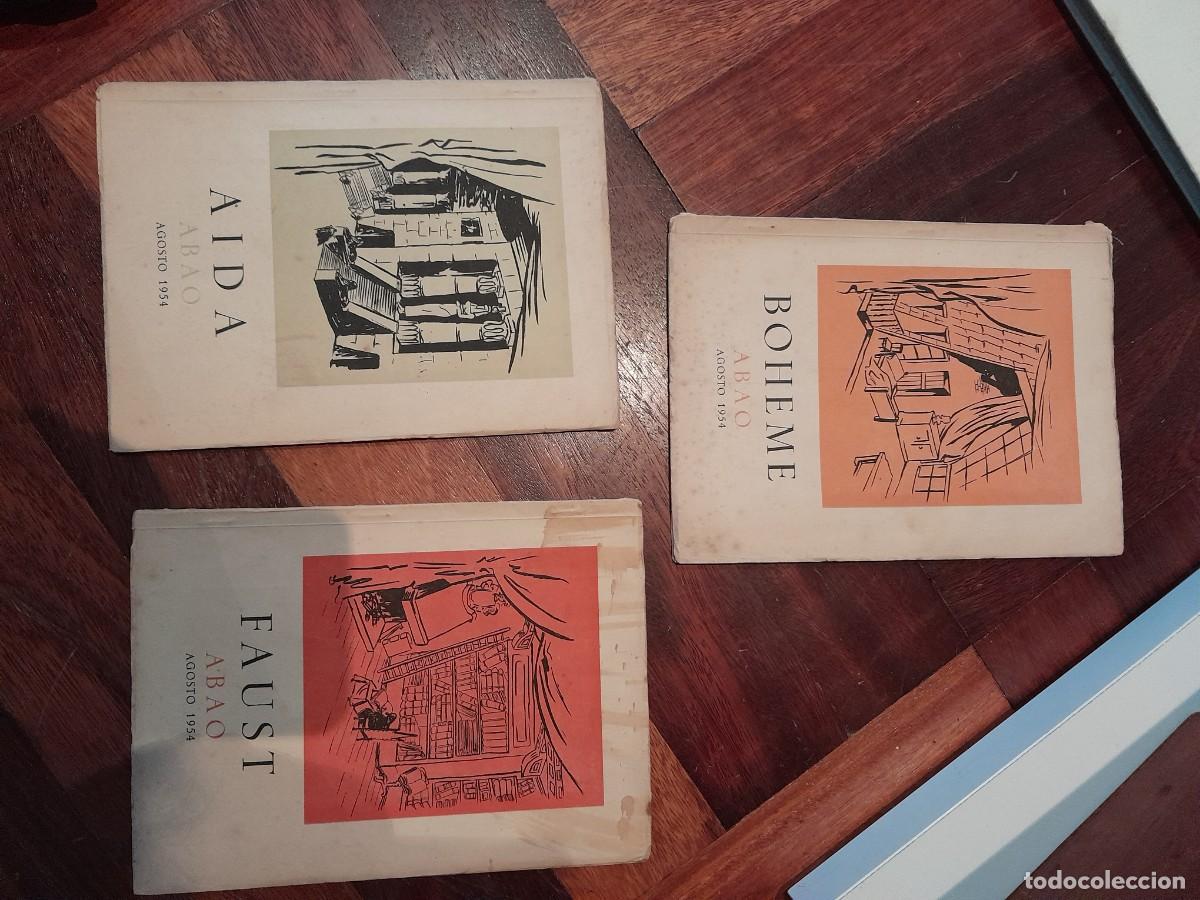 Libretos de &oacute;pera: Programa libreto ABAO 1954 - Foto 1