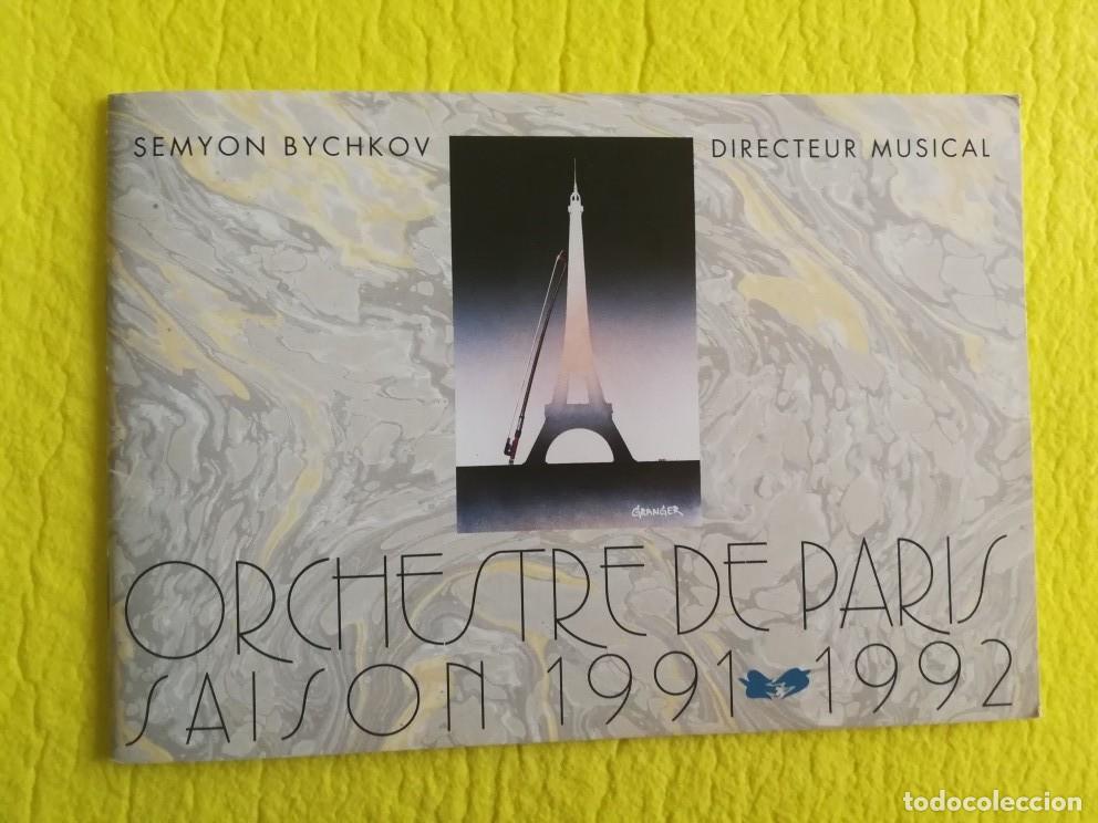 Libretos de &oacute;pera: LIBRETO DE LA ORCHESTRE DE PARIS - 1991 / 1992 - Foto 1