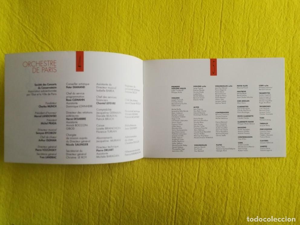 Libretos de &oacute;pera: LIBRETO DE LA ORCHESTRE DE PARIS - 1991 / 1992 - Foto 4