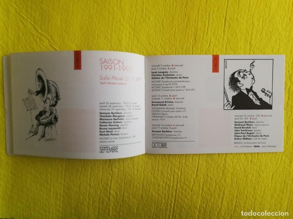 Libretos de &oacute;pera: LIBRETO DE LA ORCHESTRE DE PARIS - 1991 / 1992 - Foto 6