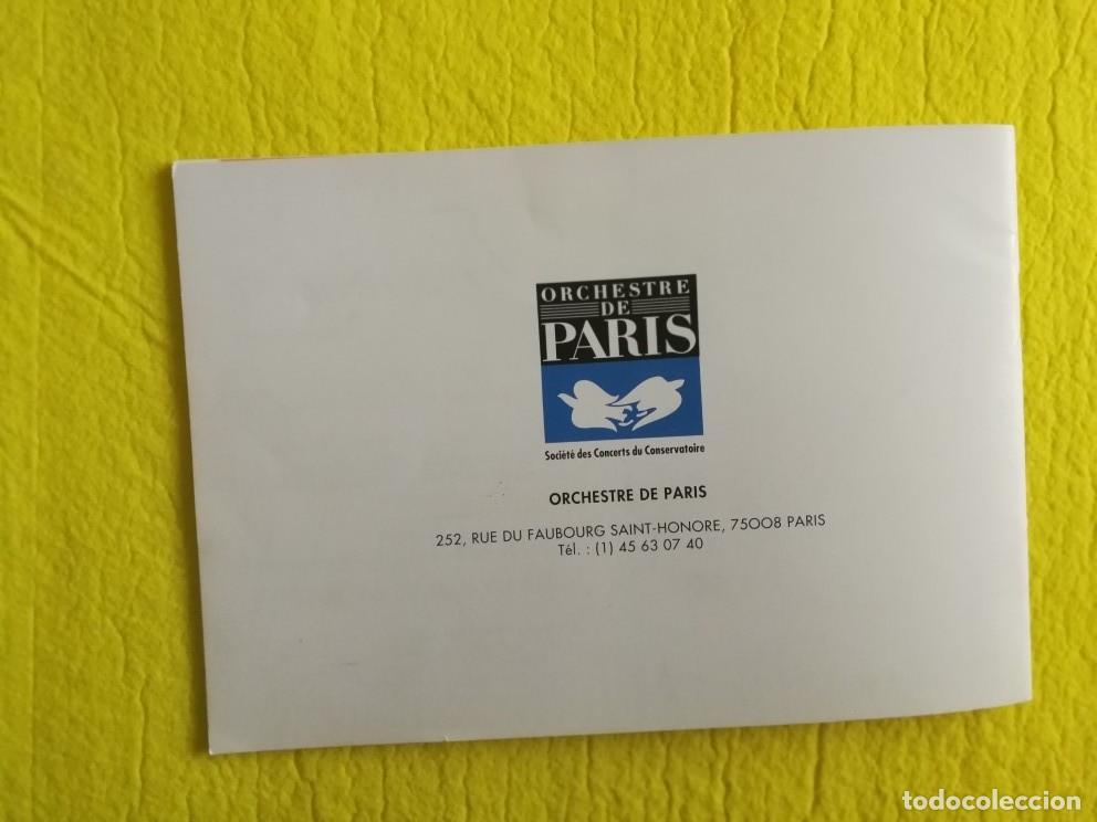 Libretos de &oacute;pera: LIBRETO DE LA ORCHESTRE DE PARIS - 1991 / 1992 - Foto 9