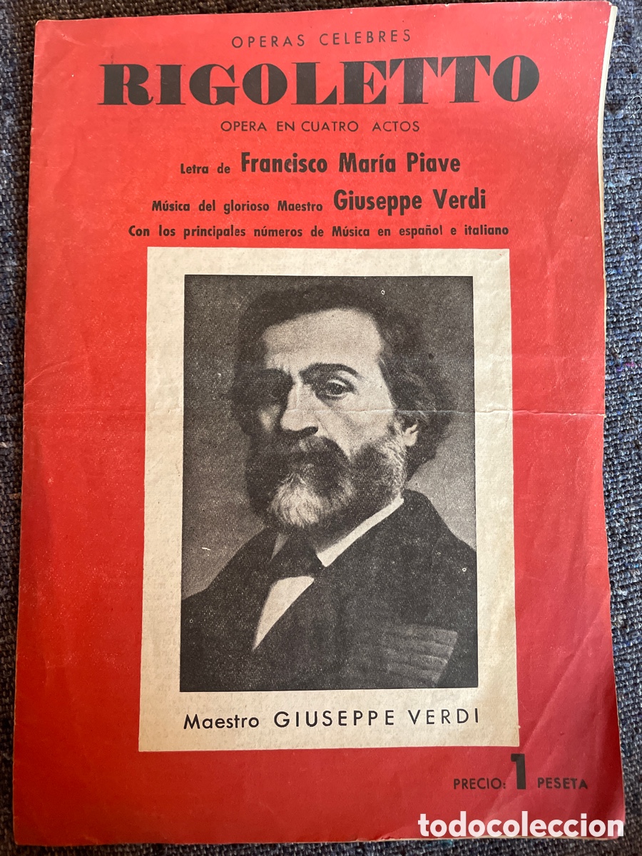 Libretos de &oacute;pera: Libreto &oacute;pera Rigoletto - Foto 1