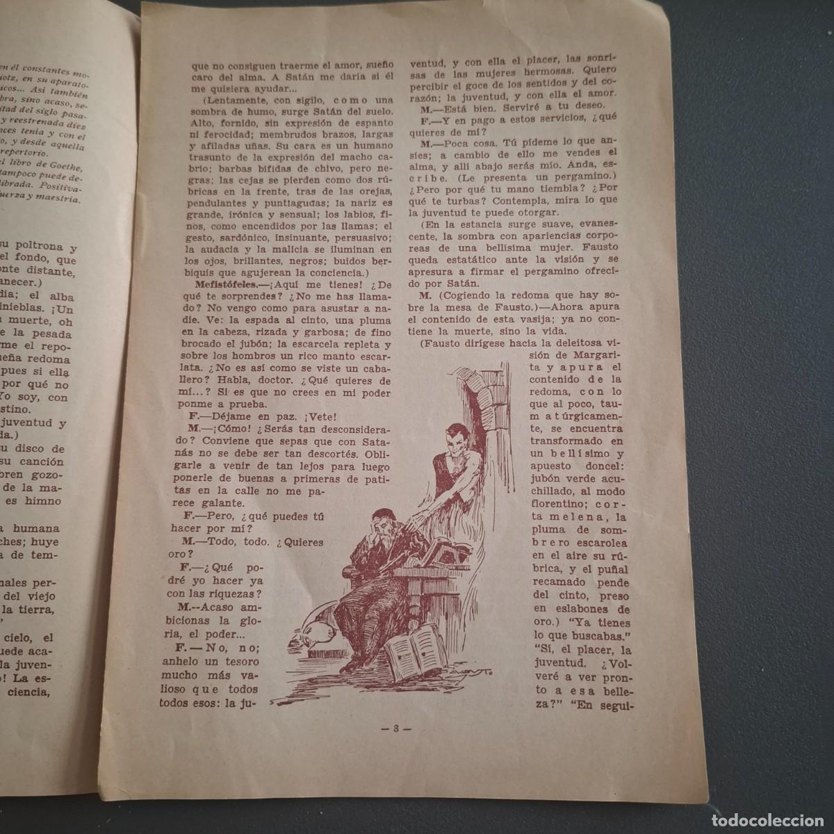 Libretos de &oacute;pera: Fausto - Opera en 5 actos radiada - ONDAS- 1925 - Foto 2