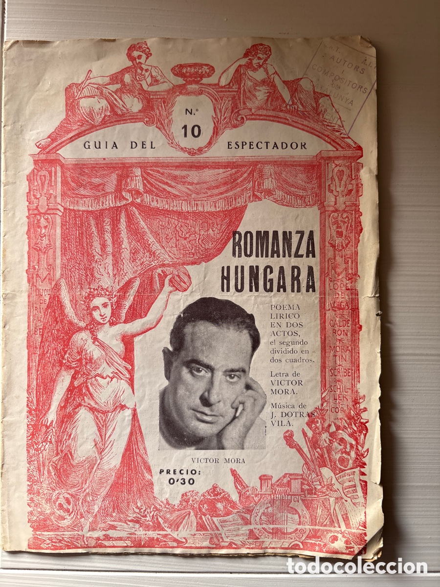 Libretos de &oacute;pera: Folleto Romanza Hungara - Foto 1