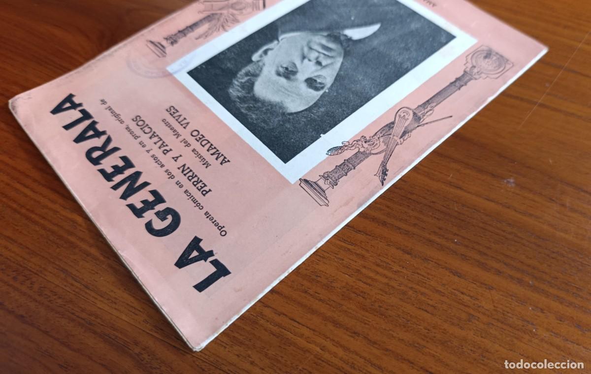 Libretos de &oacute;pera: LA GENERALA. AMADEO VIVES. OPERETA C&Oacute;MICA. - Foto 4