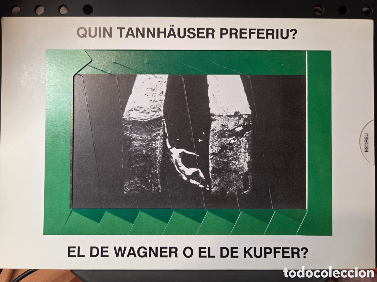Libretos de &oacute;pera: Wagner - Tanhauser - Publicidad anti Kupfer - Troquelado m&oacute;vil - Asoc. Wagneriana - Opera