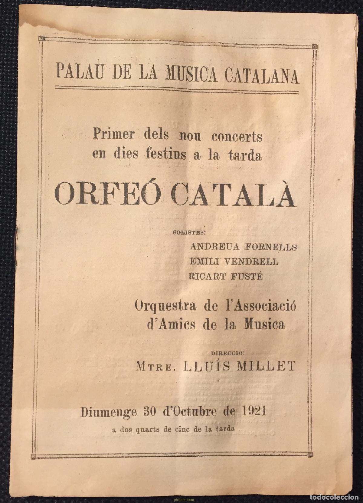 Libretos de &oacute;pera: PROGRAMA PALAU DE LA MUSICA ORFEO CATALA - Foto 2