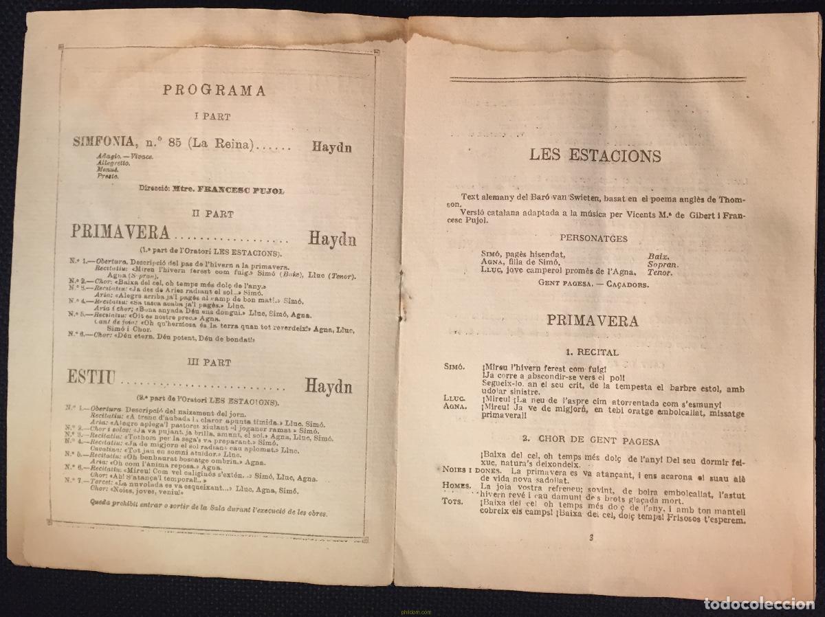 Libretos de &oacute;pera: PROGRAMA PALAU DE LA MUSICA ORFEO CATALA - Foto 3