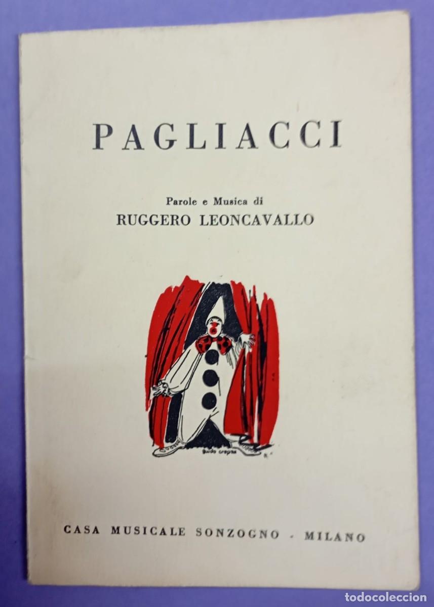 Libretti di opera: Pagliacci. Ruggero Leoncavallo