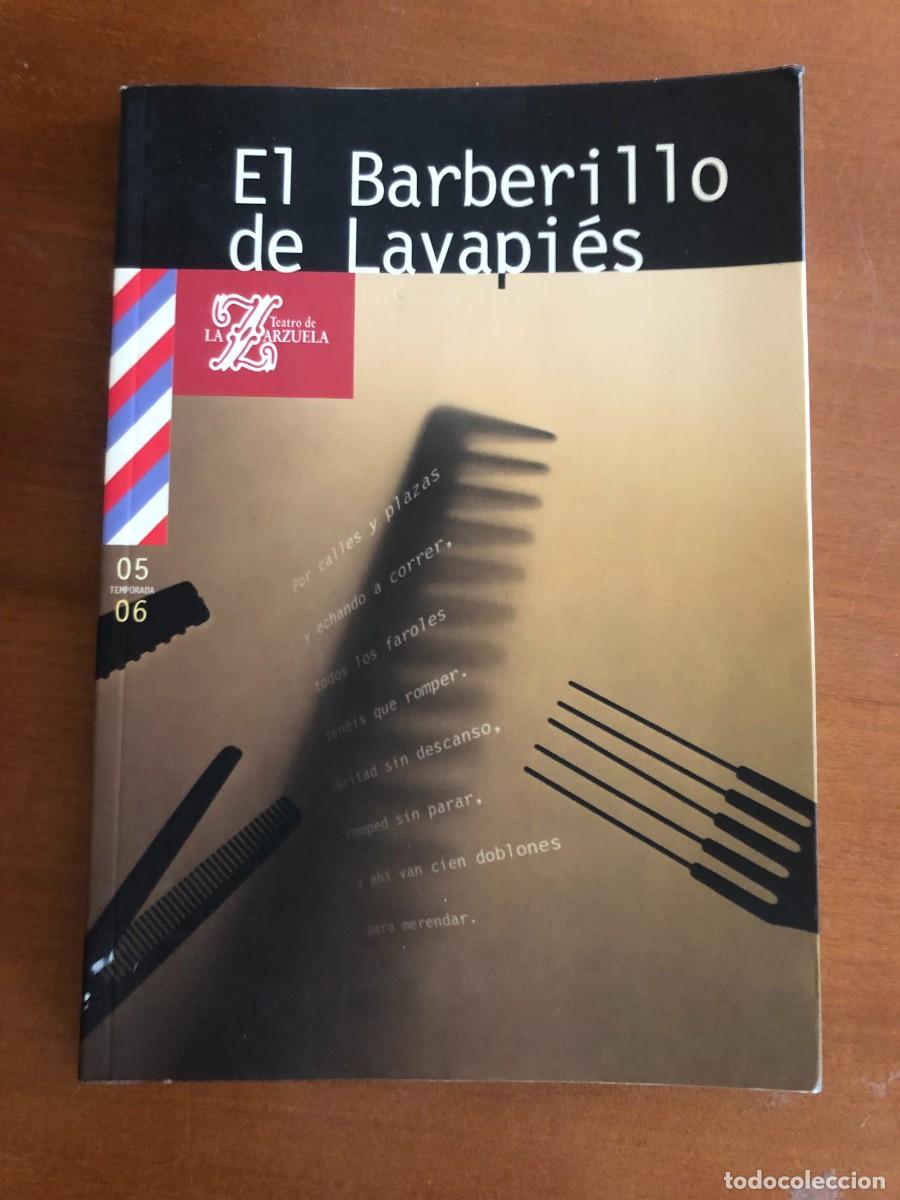 Libretos de &oacute;pera: Libreto teatro de la zarzuela. El Barberillo de Lavapi&eacute;s