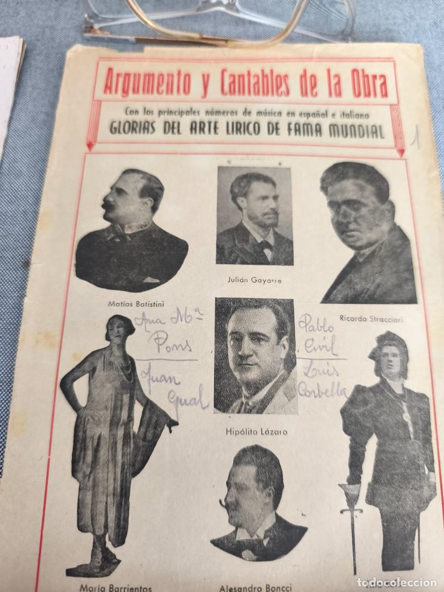 Libretos de &oacute;pera: Folletos &oacute;peras a&ntilde;os 60/70