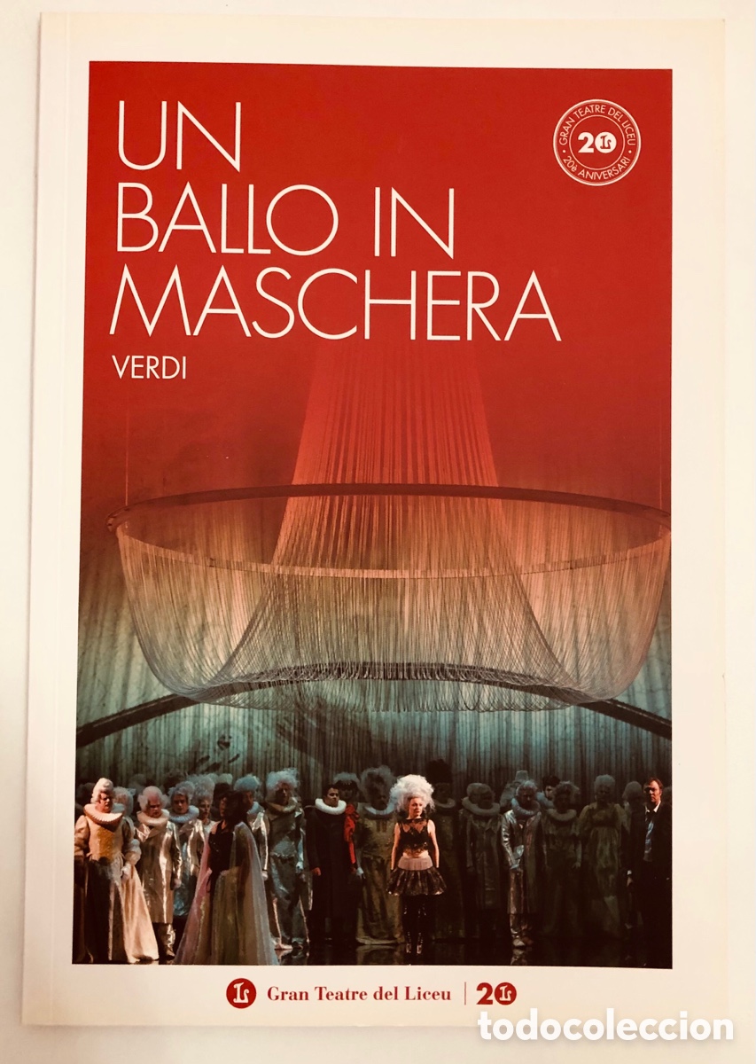 Libretos de &oacute;pera: Verdi - Un ballo in maschera - Gran Teatre del Liceu - Temporada 2017-2018