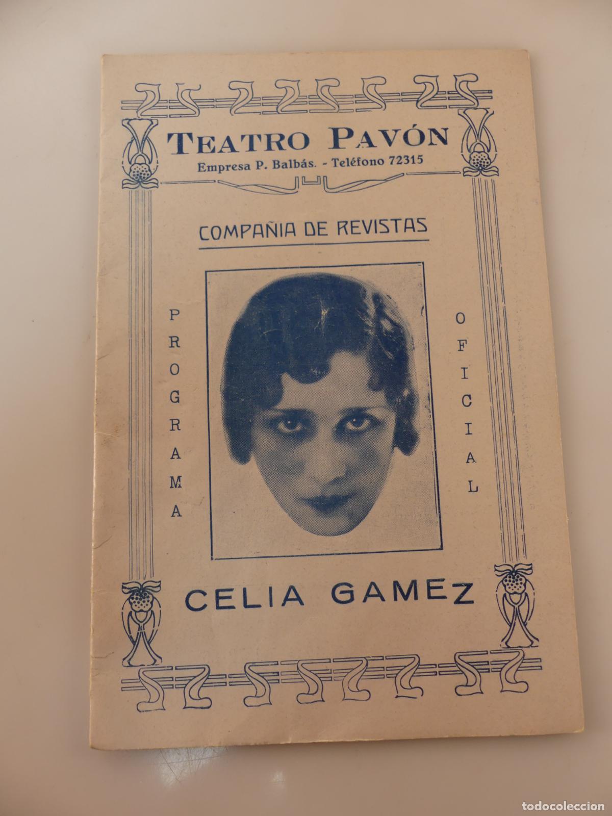Libretos de &oacute;pera: PROGRAMA OFICIAL CAELIA GOMEZ - TEATRO PAVON