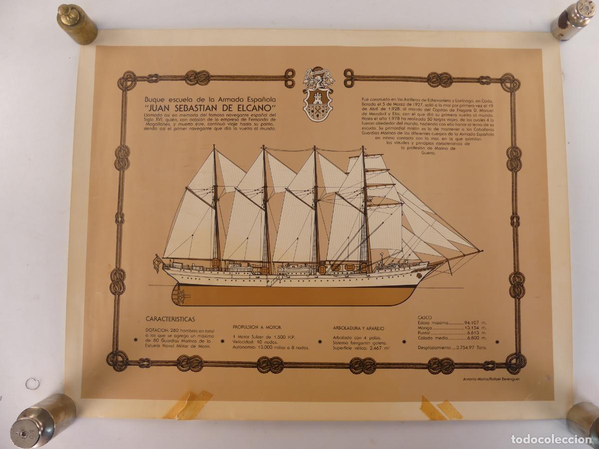 Libretos de &oacute;pera: CARTEL DE BUQUE ESCUELA JUAN SEBASTIAN DE ELCANO -- REF: 14