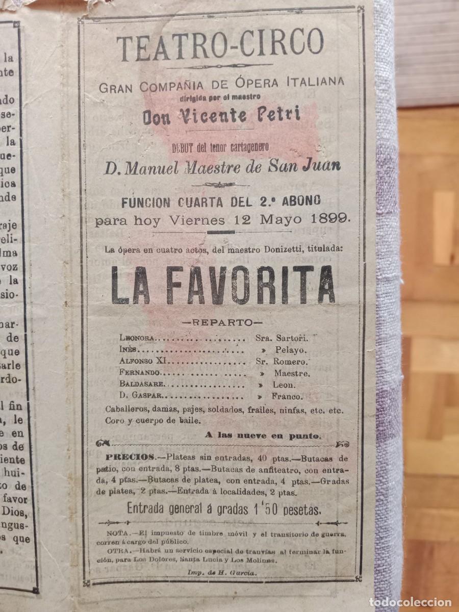Libretos de &oacute;pera: 4 Programas de &Oacute;pera 1899 Teatro-Circo - Foto 8