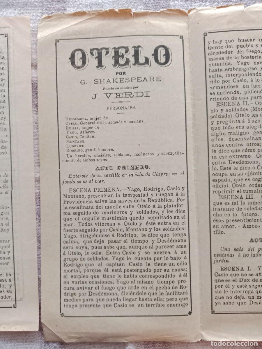 Libretos de &oacute;pera: 4 Programas de &Oacute;pera 1899 Teatro-Circo - Foto 9
