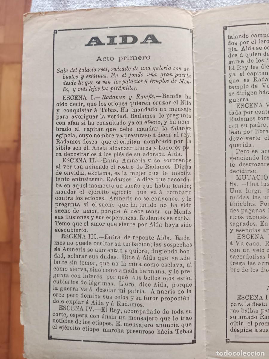 Libretos de &oacute;pera: 4 Programas de &Oacute;pera 1899 Teatro-Circo - Foto 11