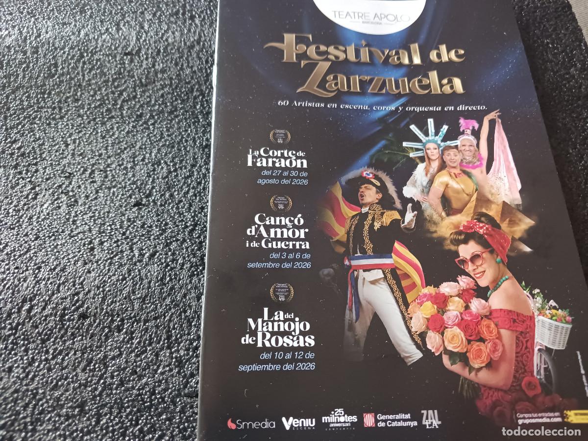 Libretos de &oacute;pera: programacion del festival de zarzuela en el teatro apolo de barcelona