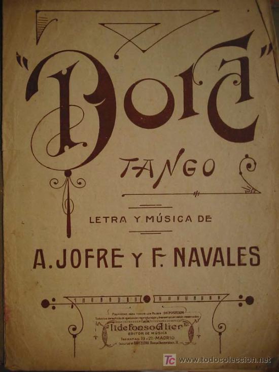 Musical scores: DORA (Tango). Letra y musica de A.JOFRE Y F.NAVALES