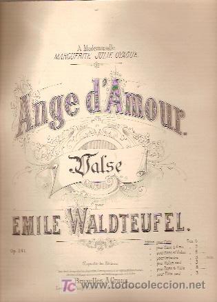 Emile Waldteufel Valse Ange D Amour Bruxelles Sold Through Direct Sale