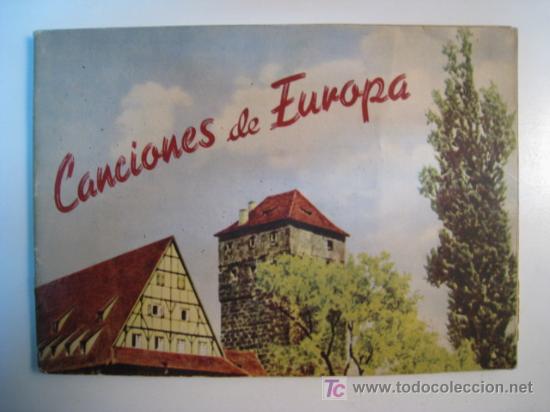 Partituras musicais: CANCIONES DE EUROPA. ALBUM 151 PARTITURAS Y LETRAS