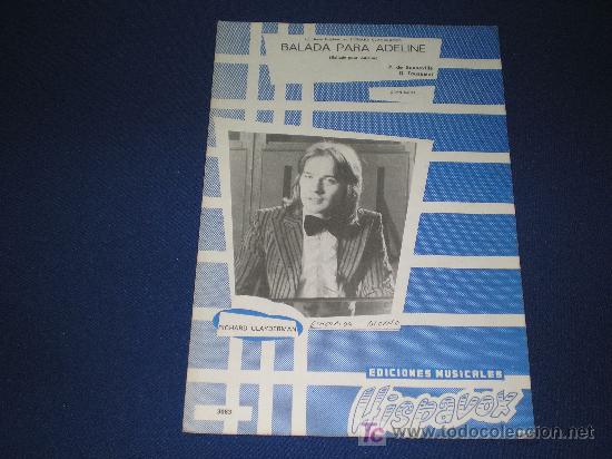 Partituras musicais: BALADA PARA ADELINE - P. DE SENNEVILLE / O. TOUSSAINT - EDICIONES MUSICALES HISPAVOX