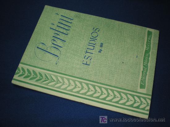 Partituras musicais: BERTINI ESTUDIOS OP.100 - 25 ESTUDIOS FACILES - EDITORIAL MUSICA MODERNA