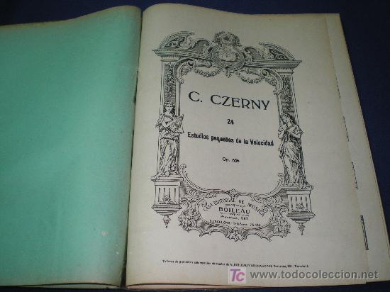Partituras musicais: C. CZERNY - 24 ESTUDIOS PEQUE&Ntilde;OS DE LA VELOCIDAD OP. 636 - EDITORIAL BOILEAU