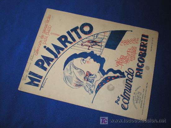 Partituras musicais: mi pajarito - coleccion de piezas f&aacute;ciles para piano - por edmundo rigoberti