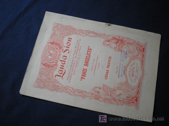 Partituras musicais: PANIS ANGELICUS - MUSICA DEL C&Eacute;SAR FRANCK - CASA EDITORIAL DE M&Uacute;SICA BOILEAU