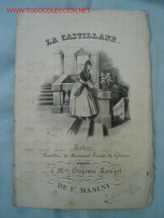 Partituras musicais: PARTITURA SIGLO XIX