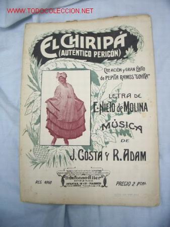 Partituren: PARTITURA MUSICAL EL CHIRIPA