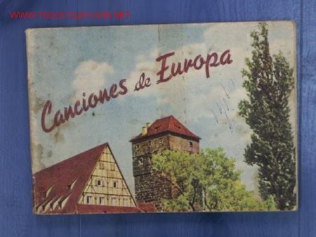 Partituras musicais: CANCIONES DE EUROPA