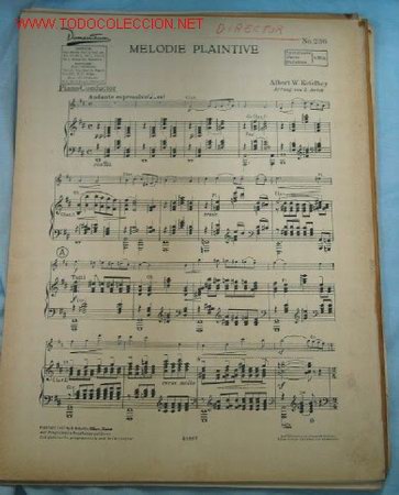 Musical scores: PARTITURA MUSICAL KETELBEY