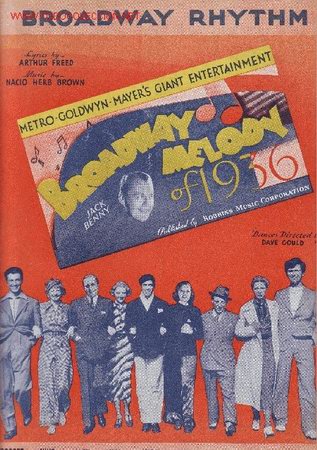 Partitions Musicales: BROADWAY MELODY OF 1936