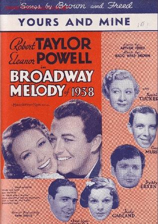 Partitions Musicales: BROADWAY MELODY OF 1938