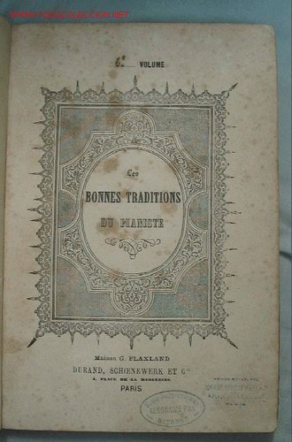 Musical scores: PARTITURA MUSICAL LES BONNES TRADITIONS DU PIANISTE