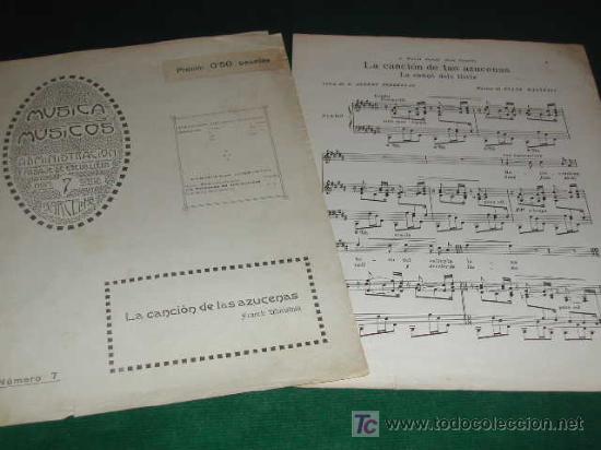 Partiture musicali: LA CANCI&Oacute;N DE LAS AZUCENAS de Frank Marshall