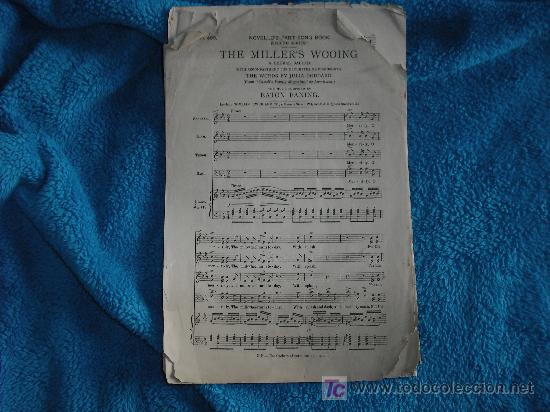 Partituras musicais: 1880 NOVELLO's PART-SONG BOOK. N&ordm; 495. THE MILLER'S WOOING. EATON FANING - JULIA GODDARD