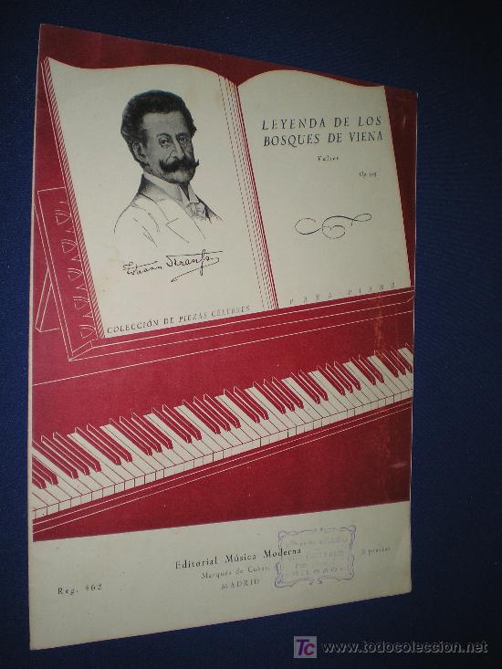 Partituras musicais: LEYENDA DE LOS BOSQUES DE VIENA. VALSES. OP. 325 - EDITORIAL M&Uacute;SICA MODERNA