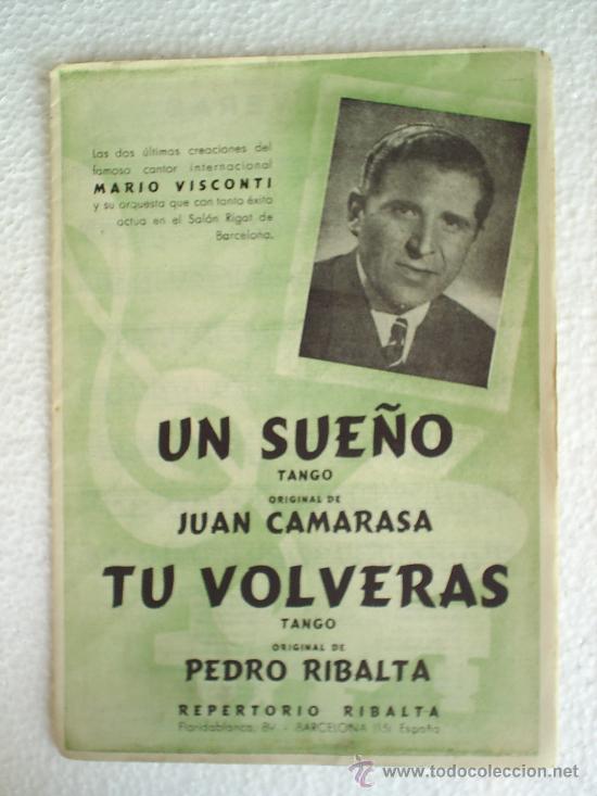 Partiture musicali: REPERTORIO RIBALTA--MARIO VISCONTI -TANGO