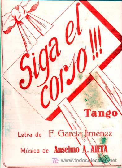 Partituras musicais: Tango  Siga el corso!