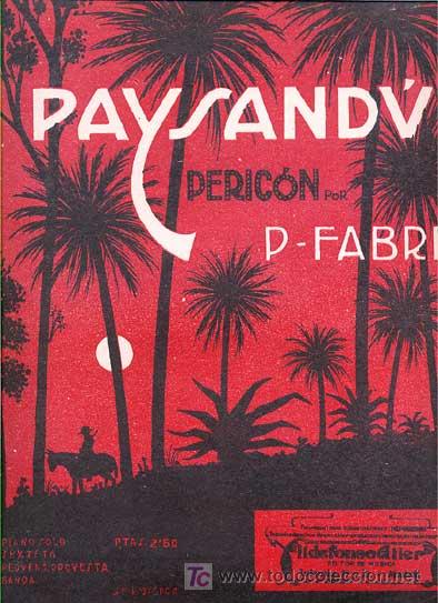 Partituras musicais: Paysand&uacute; Peric&oacute;n