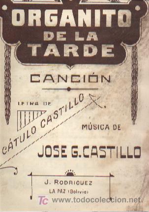 Partituras musicais: Organito de la tarde