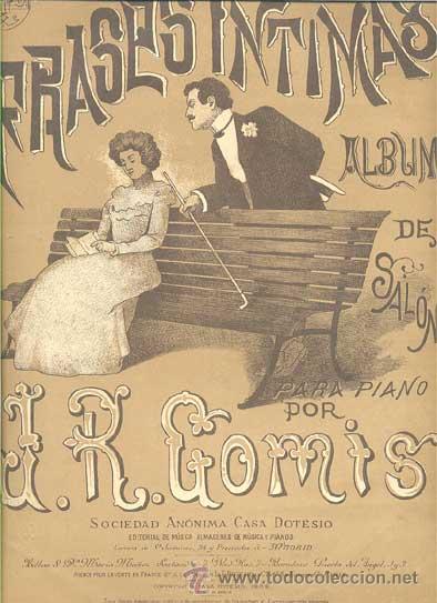 Partituras musicais: Frases &iacute;ntimas para piano de J. R. Gomis